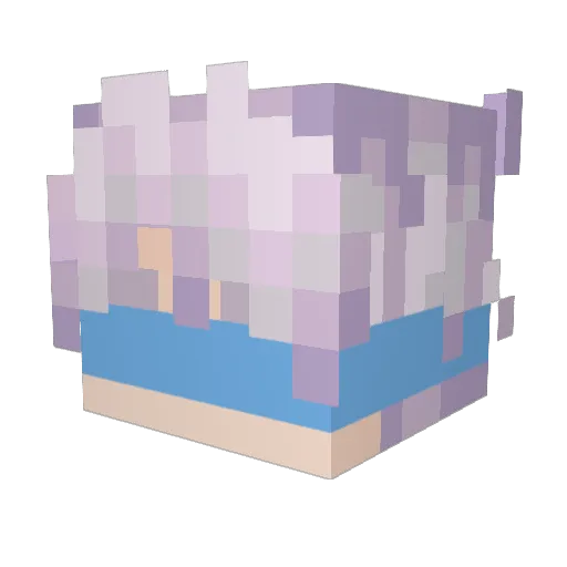 ThatFrost Minecraft avatar head, 3D render