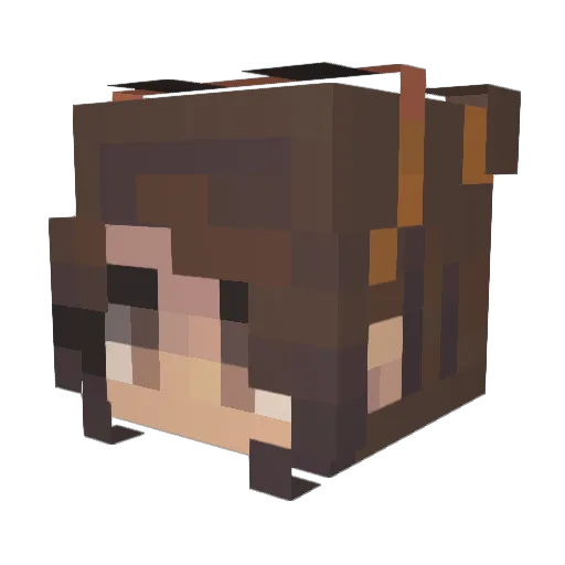 ThatGamer_Rebbie Minecraft avatar head, 3D render