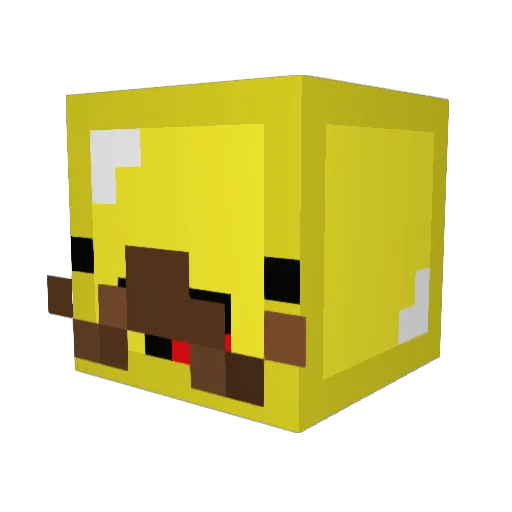 ThatGamerqosh Minecraft avatar head, 3D render