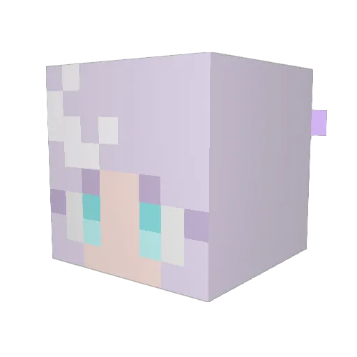 ThatGirl20000 Minecraft avatar head, 3D render
