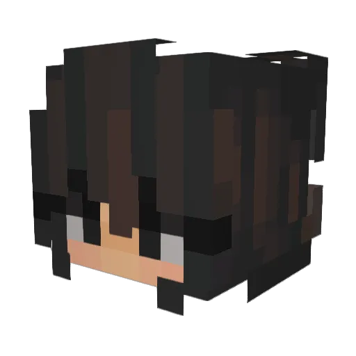 ThatGirlAnge Minecraft avatar head, 3D render