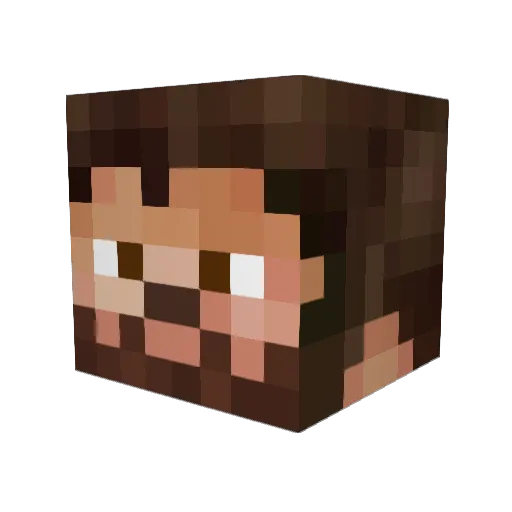 ThatGreekgeek Minecraft avatar head, 3D render