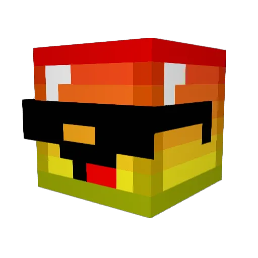 ThatGuy118 Minecraft avatar head, 3D render