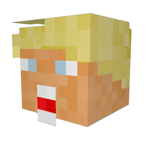ThatGuy928 Minecraft avatar head, 3D render