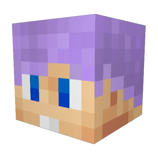 ThatGuyBackStage Minecraft avatar head, 3D render