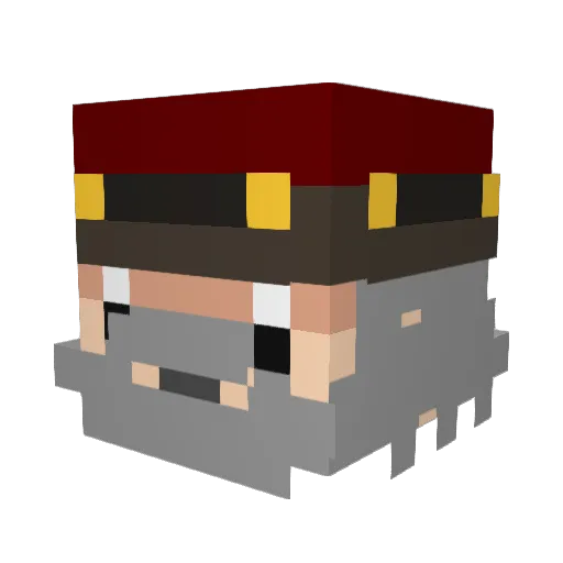 ThatGuyBill Minecraft avatar head, 3D render