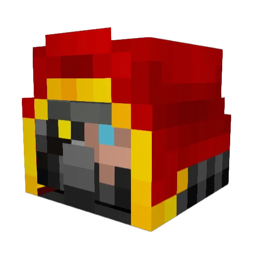 ThatGuyElu Minecraft avatar head, 3D render
