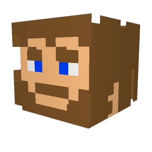 ThatGuyGav Minecraft avatar head, 3D render
