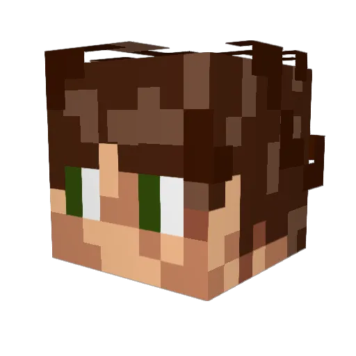 ThatGuyJohn3819 Minecraft avatar head, 3D render