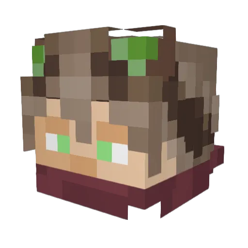 ThatGuyKuzo Minecraft avatar head, 3D render