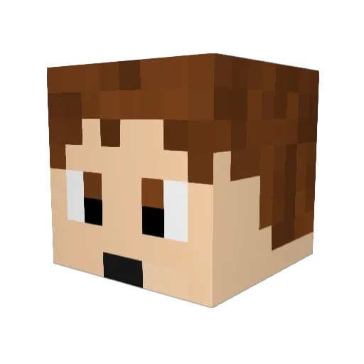 ThatGuyLineage Minecraft avatar head, 3D render