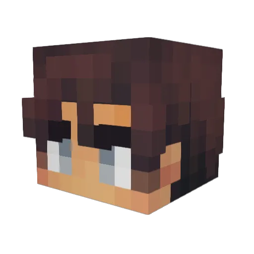 ThatGuyNamedSix Minecraft avatar head, 3D render