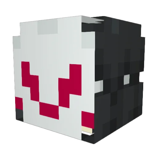 ThatGuyRiverside Minecraft avatar head, 3D render