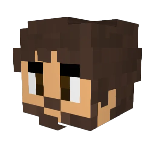 ThatGuySether Minecraft avatar head, 3D render