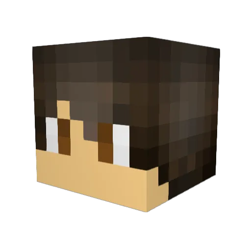ThatGuyWhoPlays1 Minecraft avatar head, 3D render