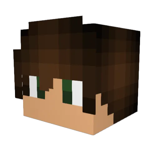 ThatGuyZP98 Minecraft avatar head, 3D render