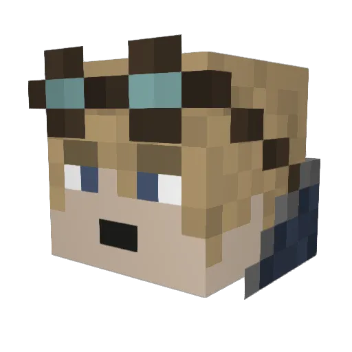 ThatHylianGuy Minecraft avatar head, 3D render