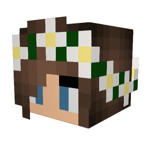 ThatJapaneseGirl Minecraft avatar head, 3D render