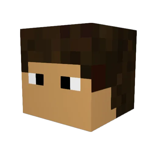 ThatKidNate Minecraft avatar head, 3D render