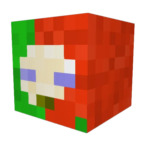 ThatLambChops Minecraft avatar head, 3D render