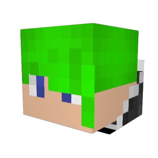 ThatLonelyDingo Minecraft avatar head, 3D render
