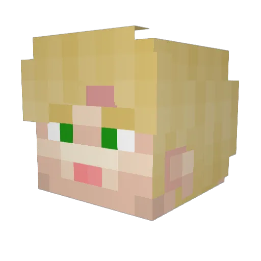 ThatMadMan68 Minecraft avatar head, 3D render