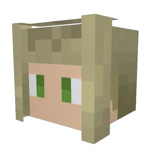 ThatMew001 Minecraft avatar head, 3D render