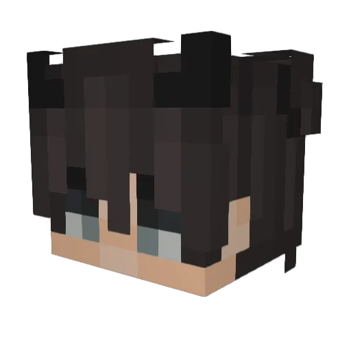 ThatNUBY Minecraft avatar head, 3D render