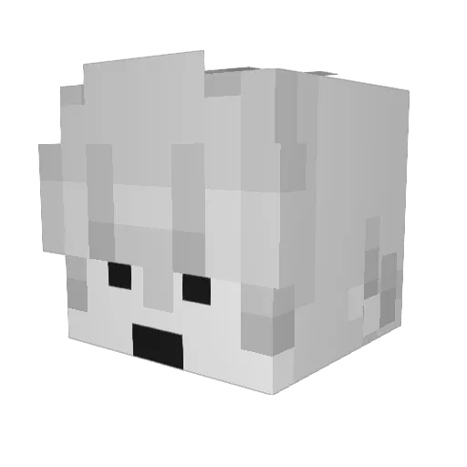 ThatNiceBunny Minecraft avatar head, 3D render
