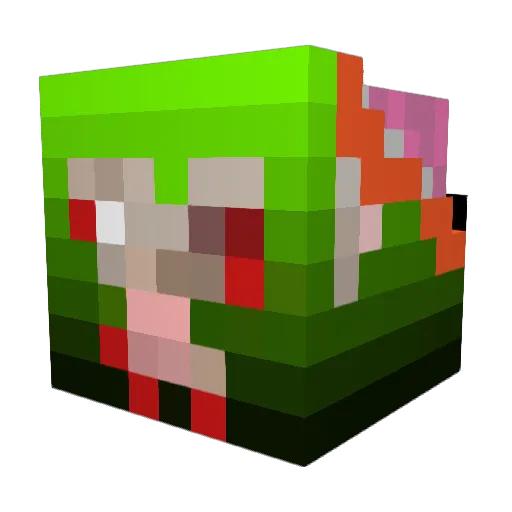 ThatNovaSheep Minecraft avatar head, 3D render
