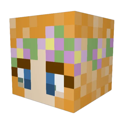 ThatOneApricot Minecraft avatar head, 3D render