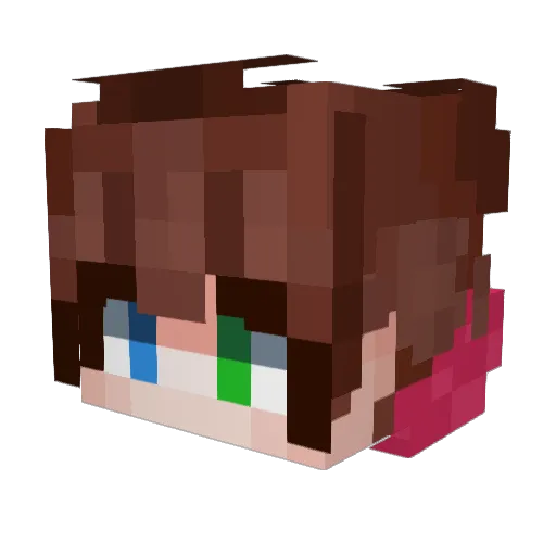 ThatOneBlue Minecraft avatar head, 3D render
