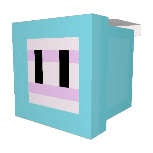ThatOneFoxGuy Minecraft avatar head, 3D render