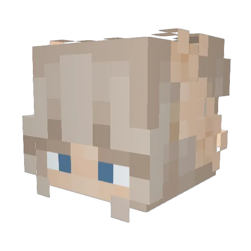 ThatOneGurlly Minecraft avatar head, 3D render