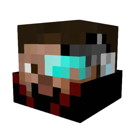 ThatOneGuy350 Minecraft avatar head, 3D render
