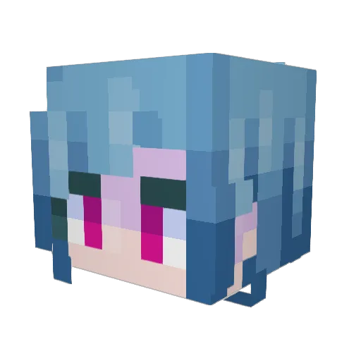 ThatOneJinx Minecraft avatar head, 3D render