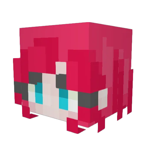 ThatOneMaii Minecraft avatar head, 3D render