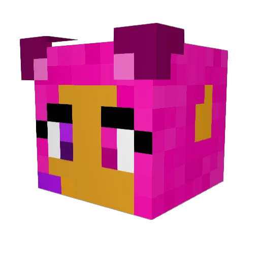 ThatOneNeko Minecraft avatar head, 3D render