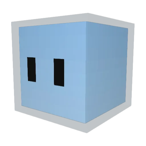 ThatOneSlimeBlue Minecraft avatar head, 3D render