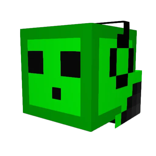ThatOneSlimeYT Minecraft avatar head, 3D render