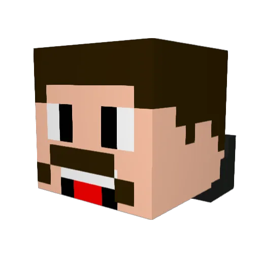 ThatOneTobini27 Minecraft avatar head, 3D render