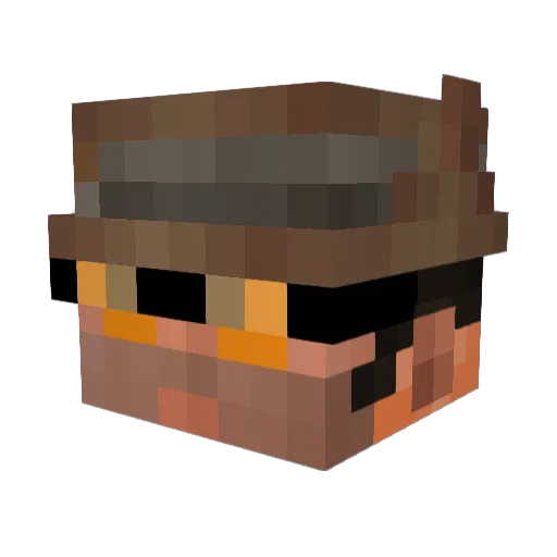 ThatRadFailure Minecraft avatar head, 3D render