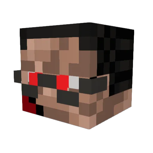 ThatRandomhoovy Minecraft avatar head, 3D render