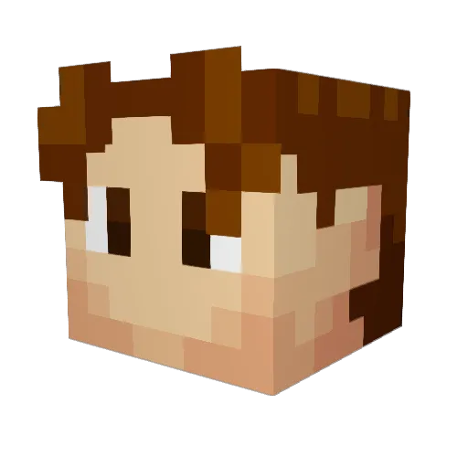 ThatRaz Minecraft avatar head, 3D render
