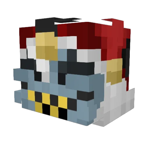 ThatRulerOK Minecraft avatar head, 3D render