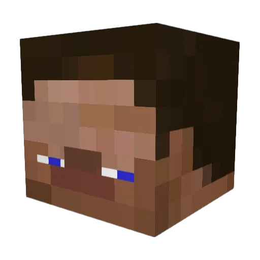 ThatShouldBeMe Minecraft avatar head, 3D render