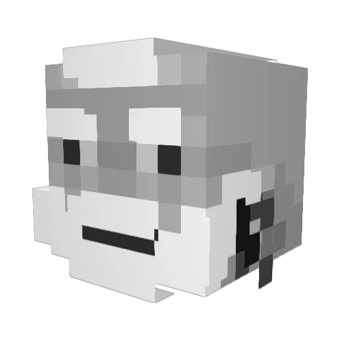 ThatSunCream Minecraft avatar head, 3D render
