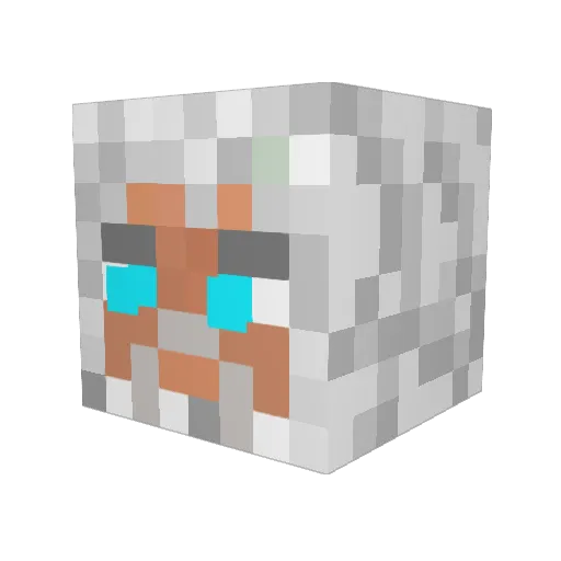 ThatSwany Minecraft avatar head, 3D render