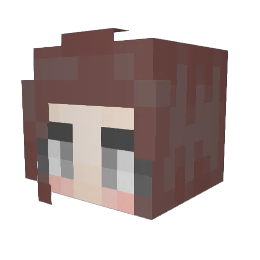 ThatTiger26 Minecraft avatar head, 3D render