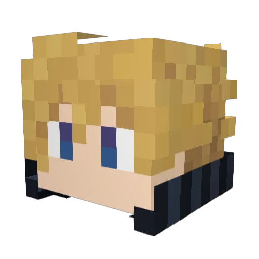ThatTofu Minecraft avatar head, 3D render